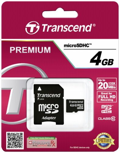 Transcend microSDHC          4GB