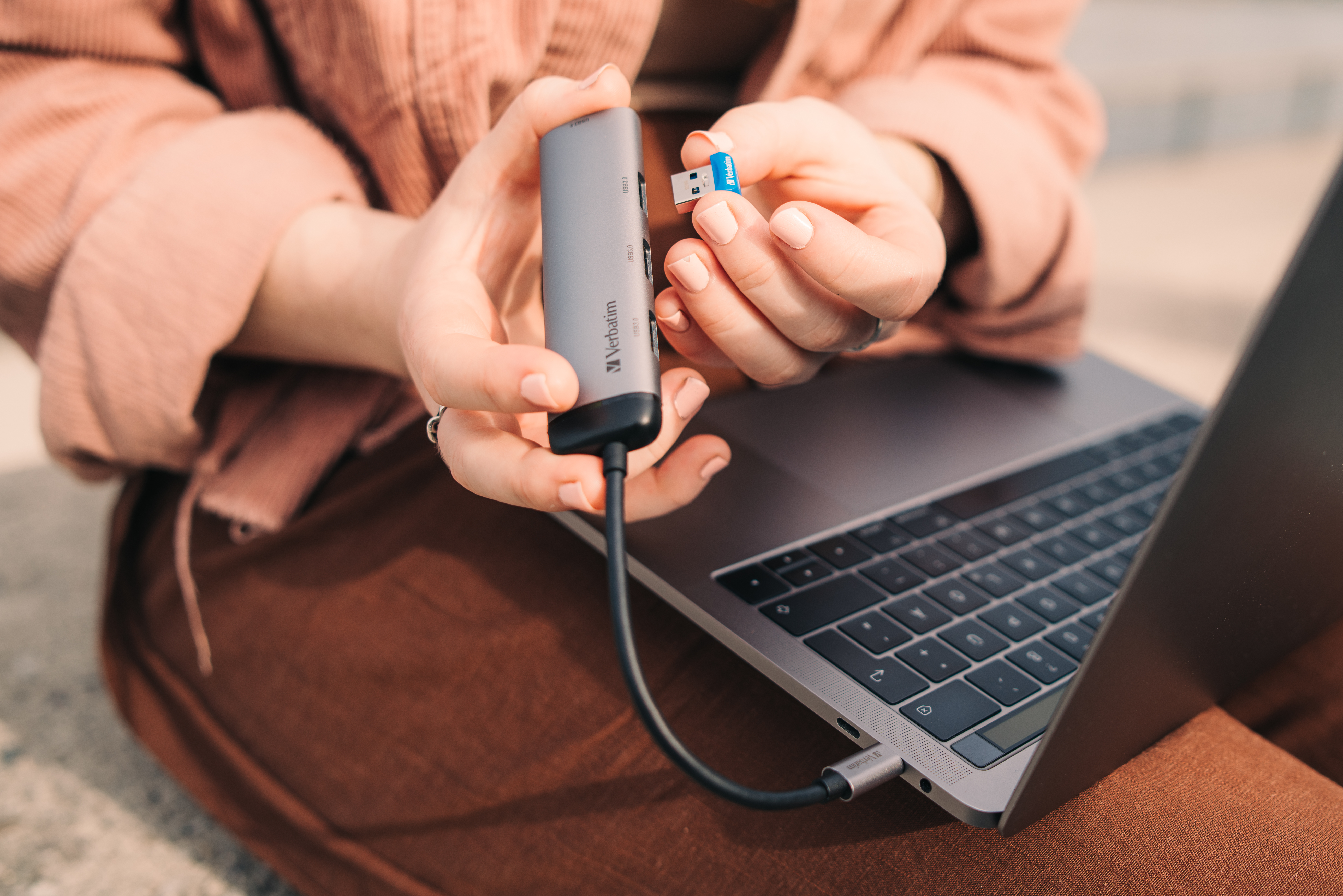 Verbatim USB-C Multiport-Hub 4-Port USB 3.2 Gen 1 – Ansicht 9