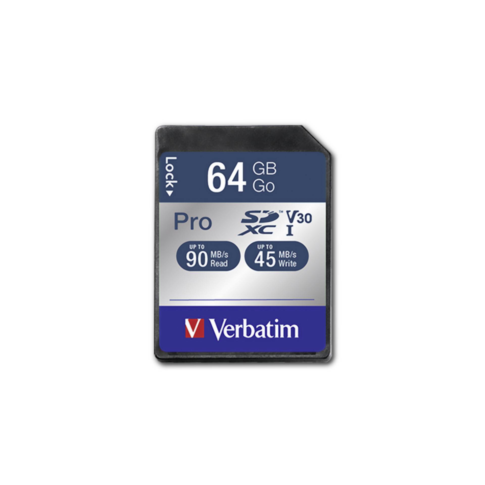 Verbatim SDXC Karte Pro     64GB Class 10 UHS-I