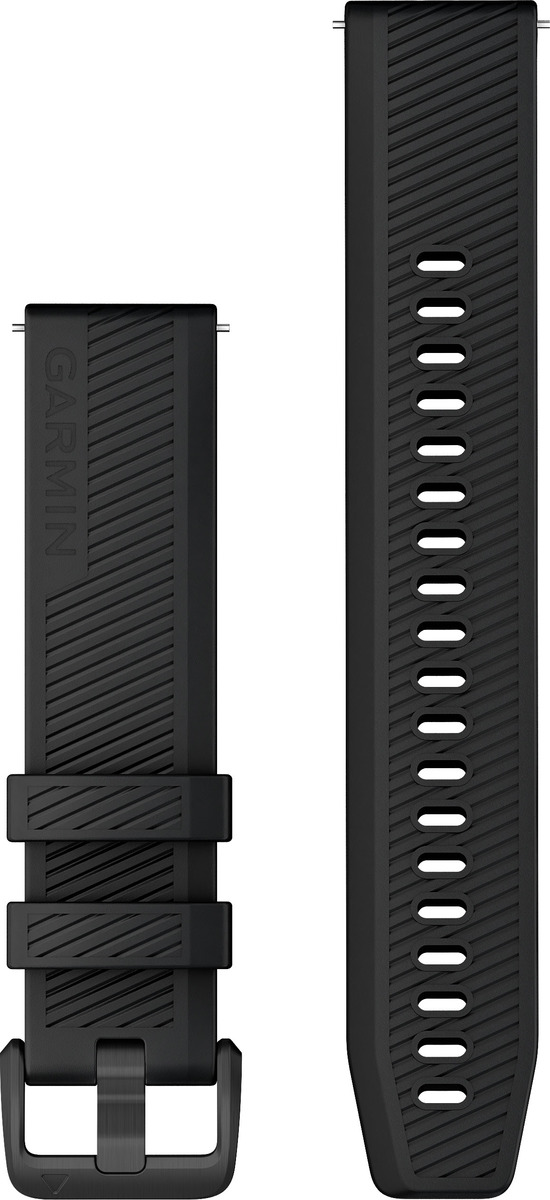 Garmin Schnellwechsel-Armband 20mm Silikon Schwarz/Grau