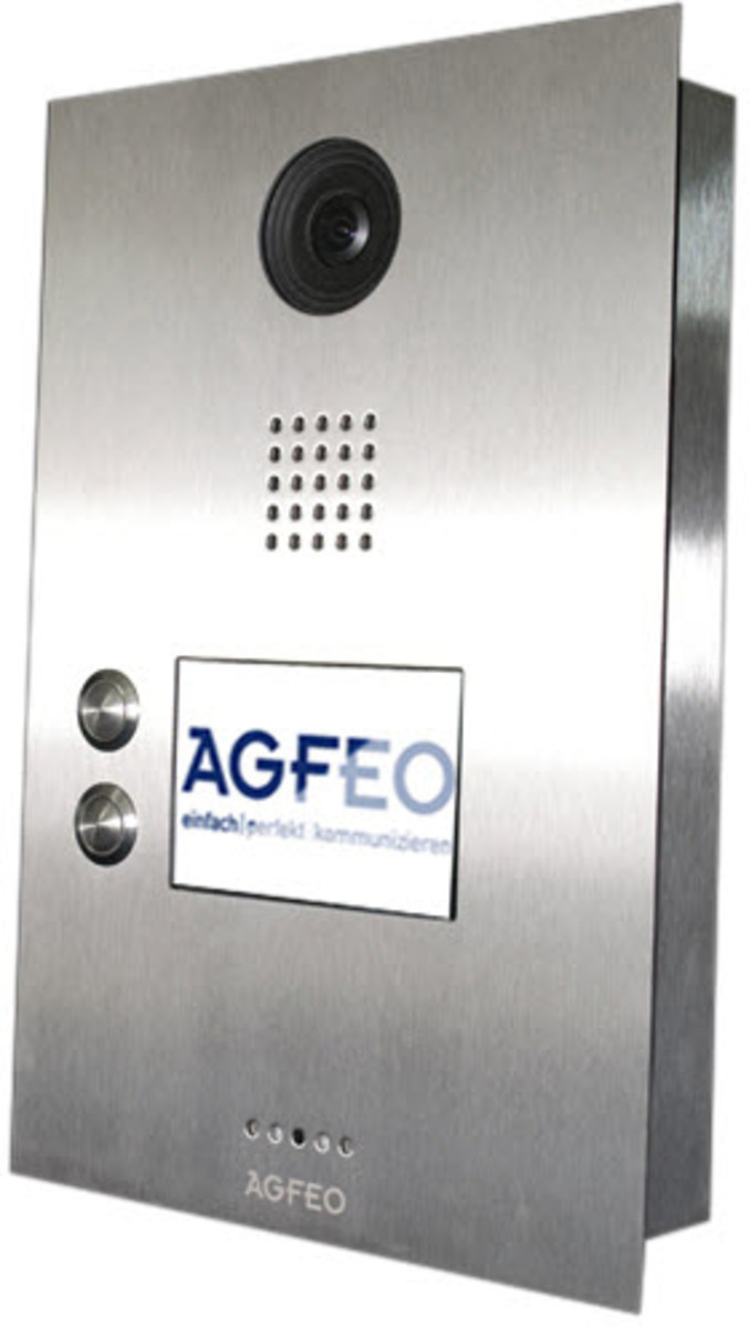 AGFEO IP-Video TFE 2 - Türsprechstelle mit 2 Klingeltastern