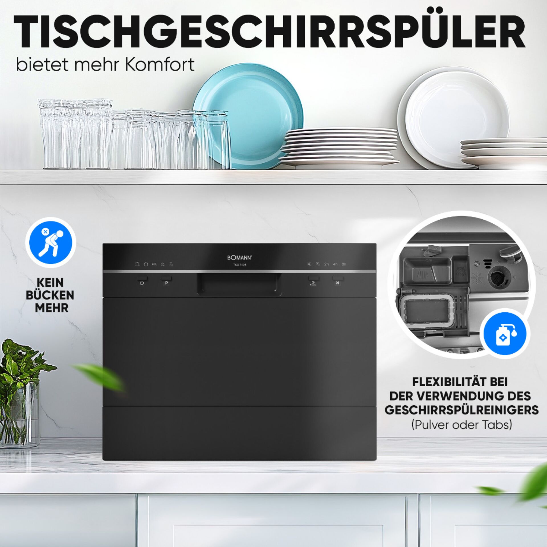 Bomann TSG 7405 D LED schwarz 121244_06