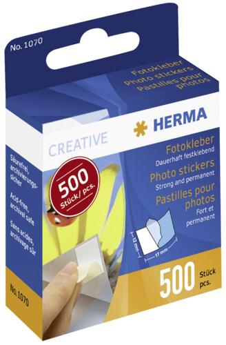 Herma Fotokleber 500 Stück im Kartonspender 1070