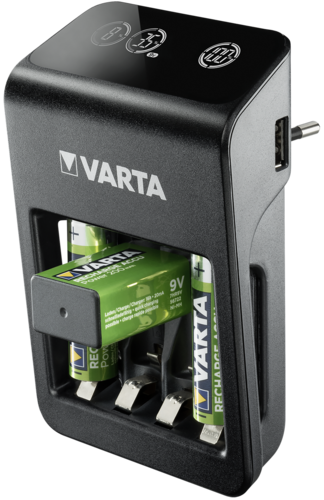 Varta LCD Pug Charger+ inkl. 4 Akkus 2100 mAh AA