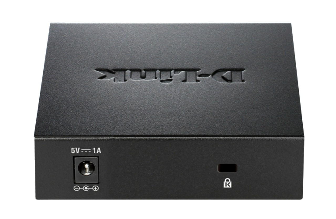 D-Link DGS-105 Unmanaged network switch Schwarz Netzwerk-Switch