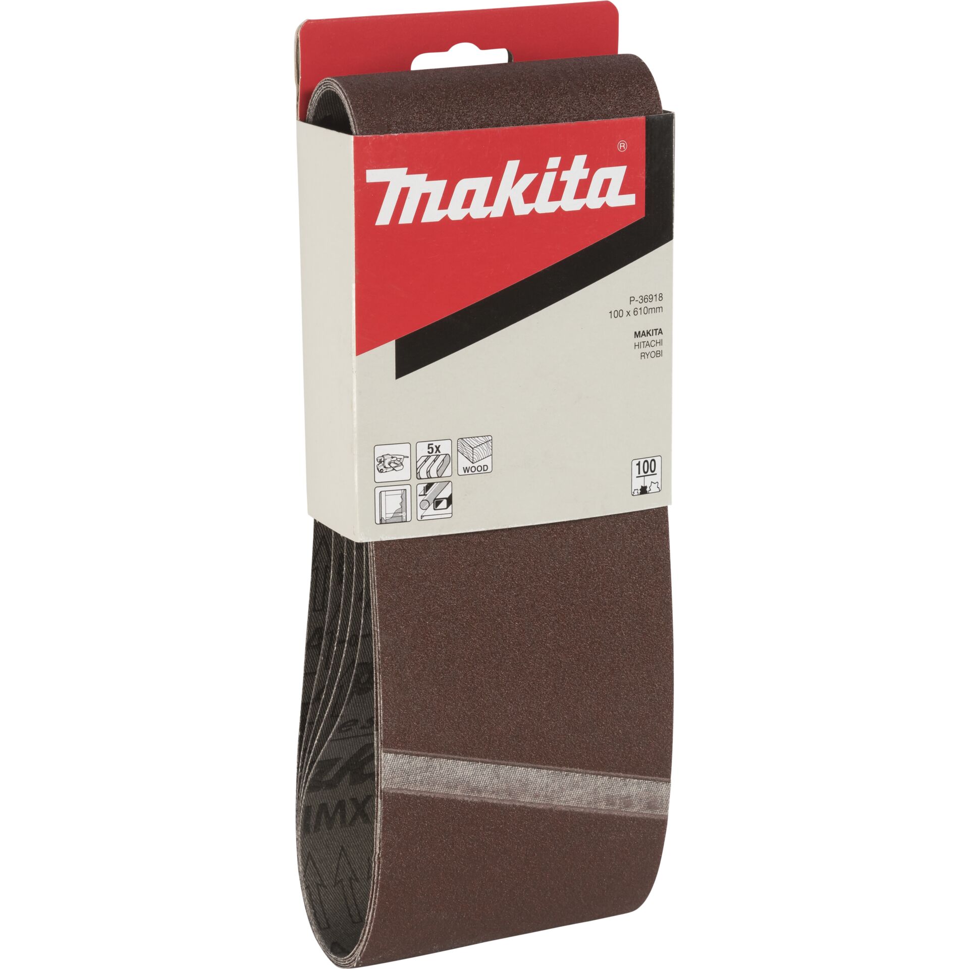 Makita P-36918 Schleifband 100x610mm K100 807011_01