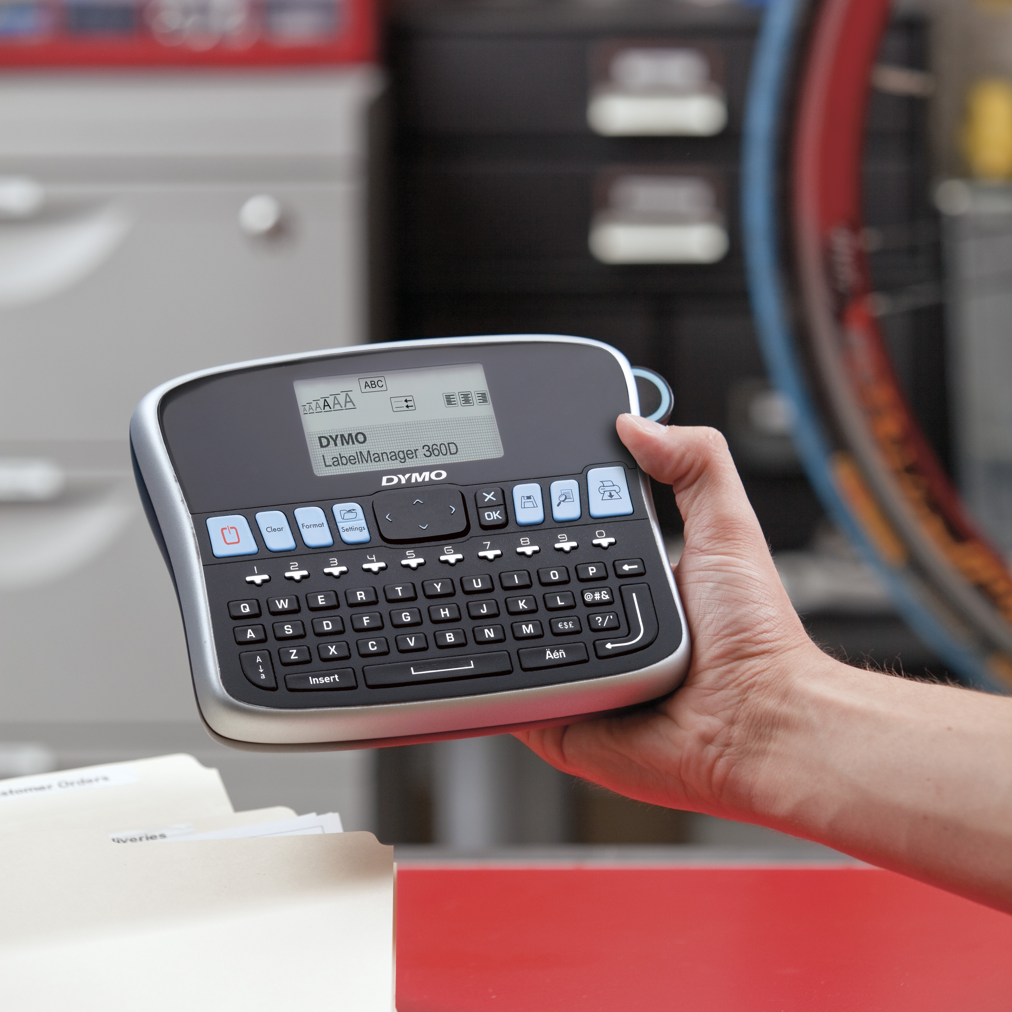 DYMO LabelManager 360D Etikettendrucker Wärmeübertragung 180 x 180 DPI Verkabelt