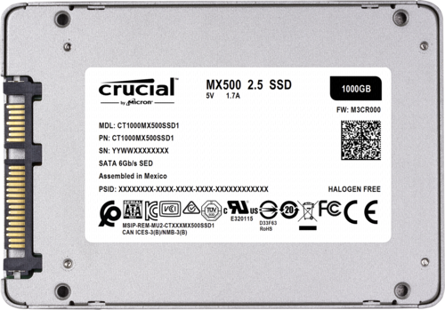 Crucial MX500 SSD 2,5  1TB