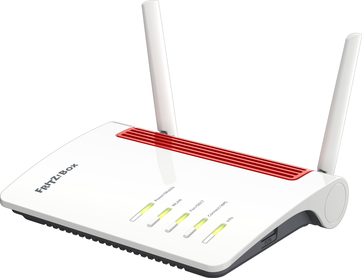 AVM FRITZ!Box 6850 LTE WLAN-Router Dual-Band (2,4 GHz/5 GHz) Gigabit Ethernet 3G 4G Weiß