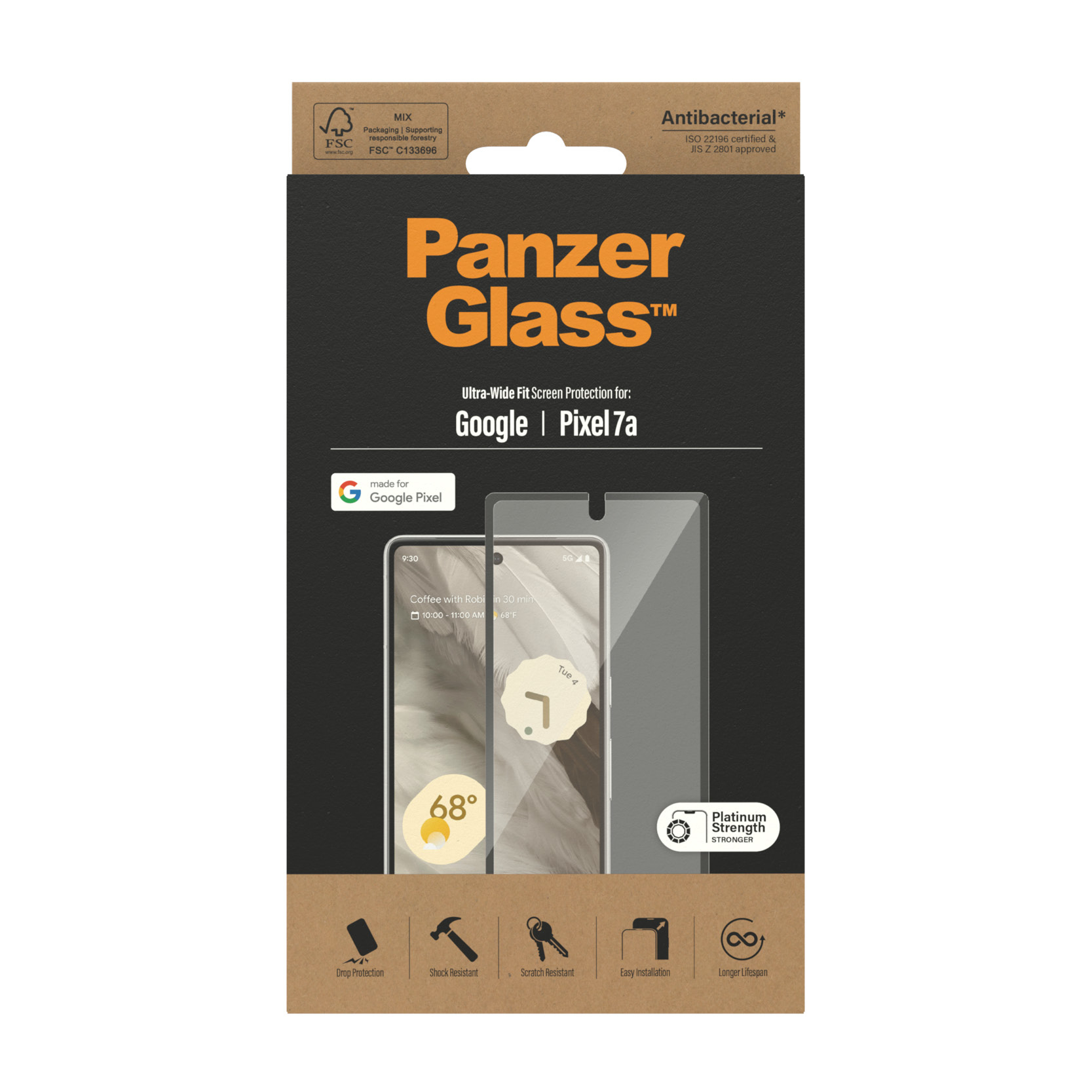 PanzerGlass Screen Protector Google Pixel 7a Ultra Wide Fit 109d197fbee48d8e2d21677344676278