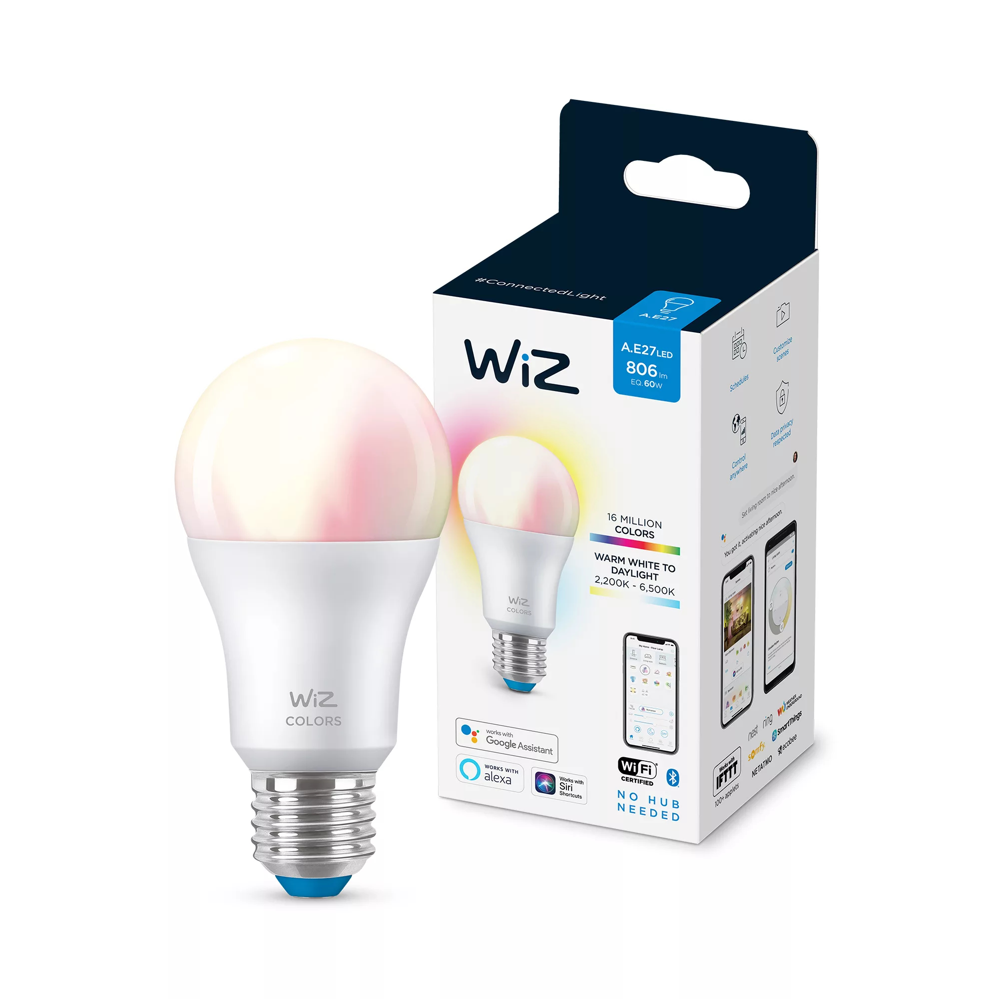 Telekom Smart Home WLAN LED-Lampe E27 farbig – Ansicht 2