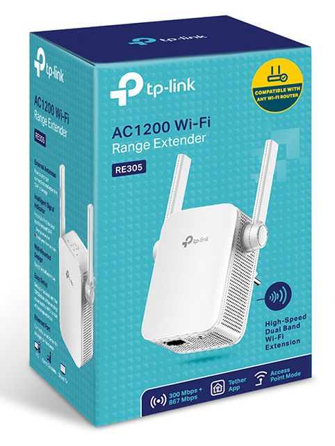 TP-LINK RE305 Netzwerksender 10,100 Mbit/s Weiß
