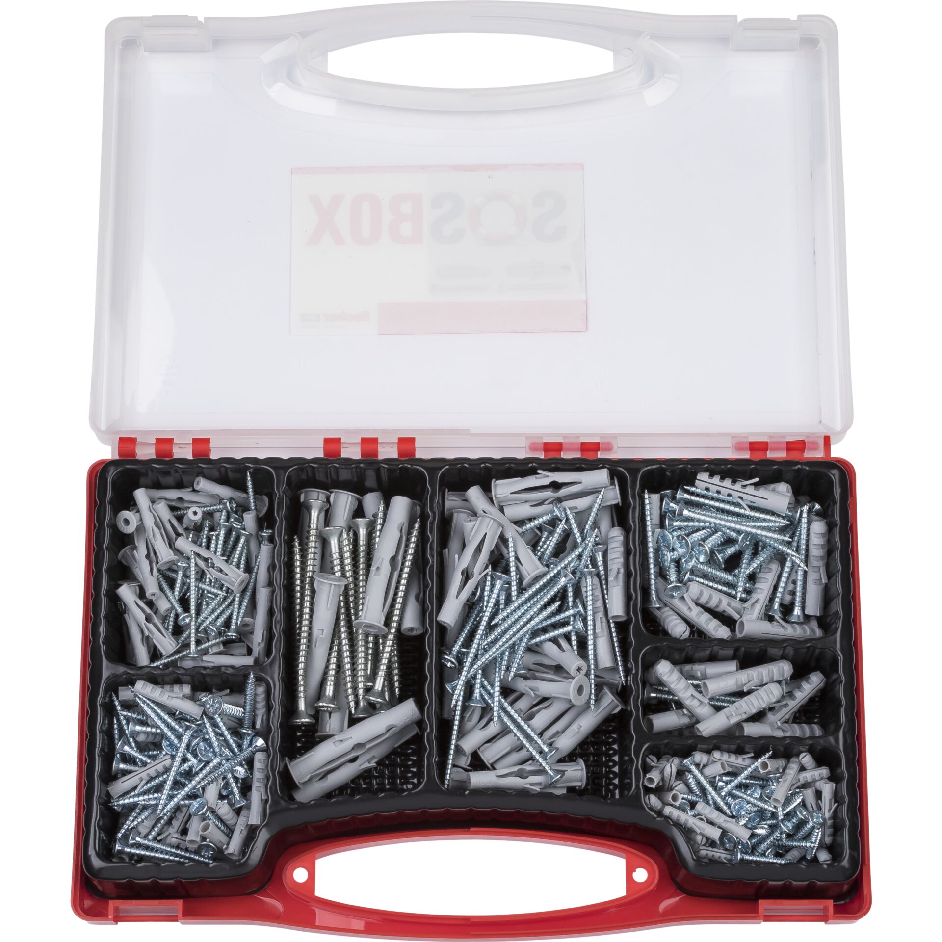 Fischer SOS-Box Dübel S/FU + Schrauben