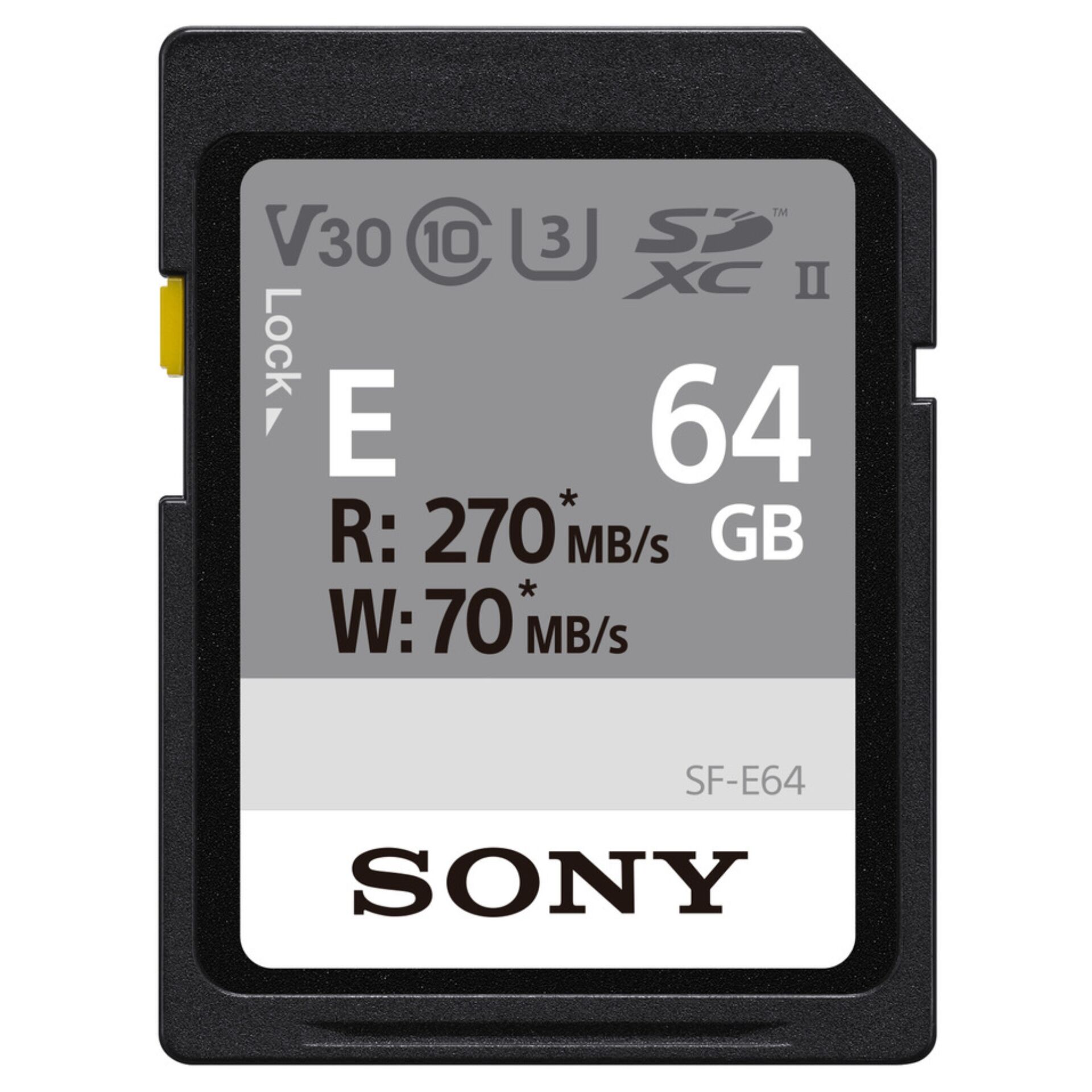 Sony SDXC E series          64GB UHS-II Class 10 U3 V30 831770_00