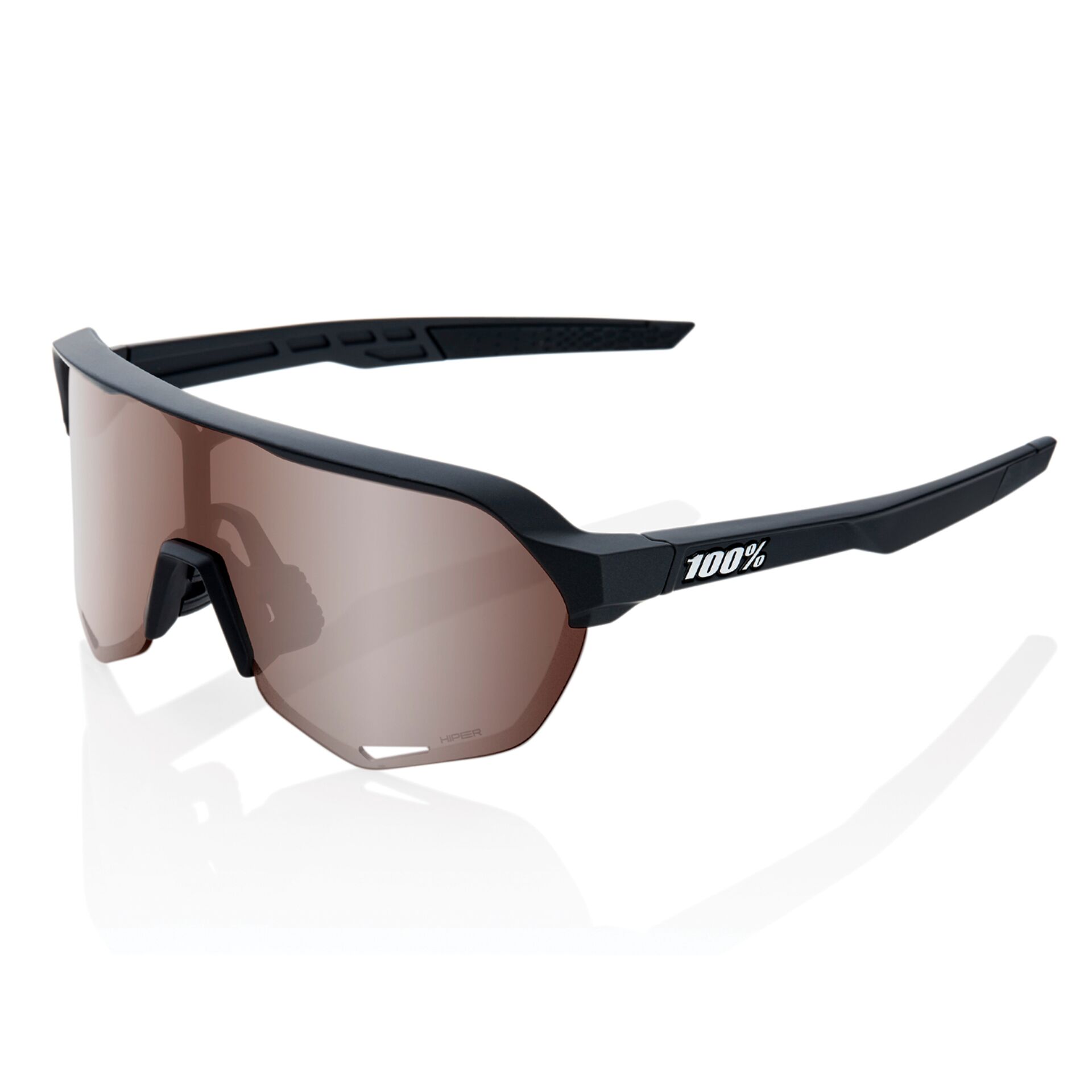 100% S2 - HiPER Mirror Lens Soft Tact Black 137057_00