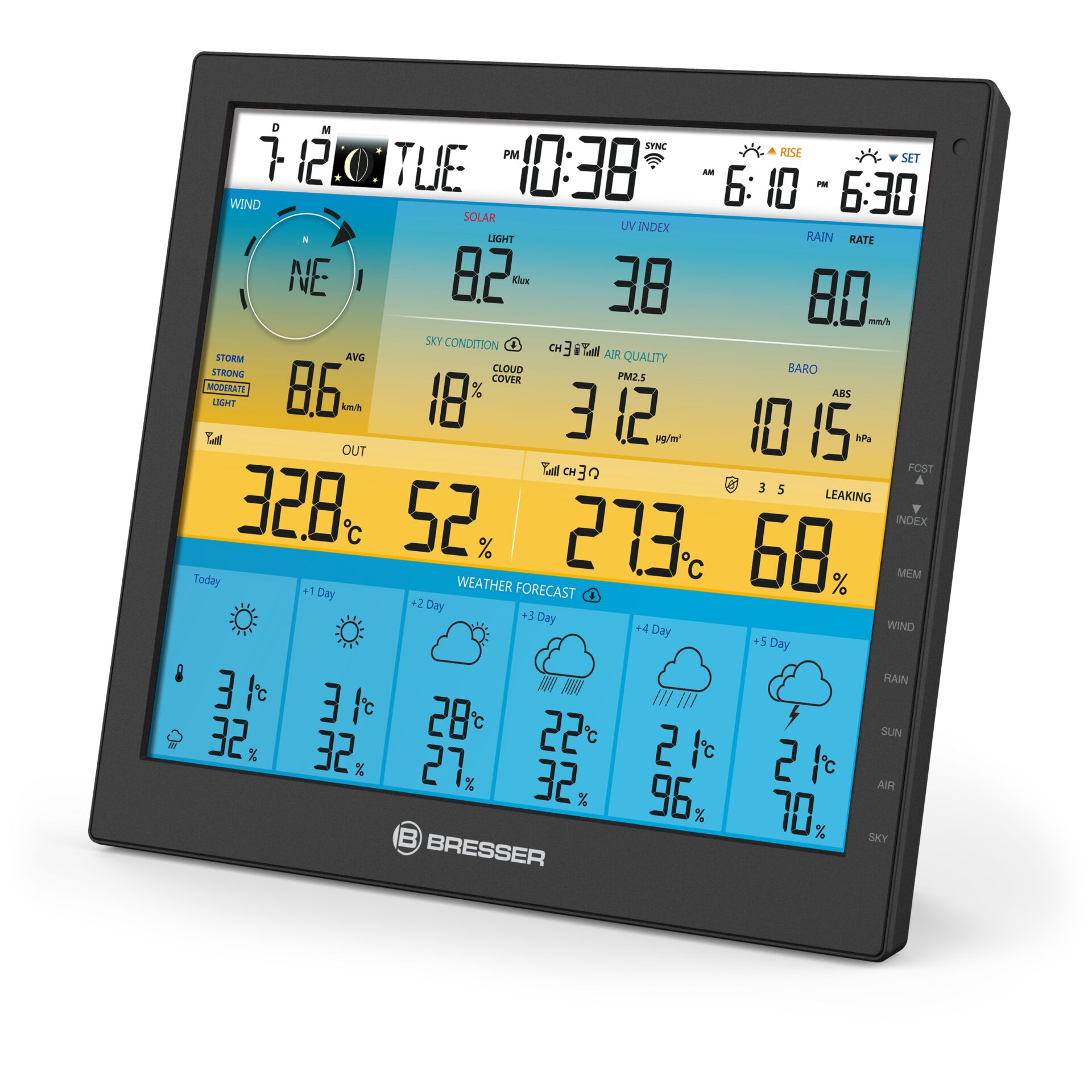 Bresser Wetter Center 7-in-1 solar 6-Tage 4cast Pro SF 816951_06 Bresser Wetter Center 7-in-1 solar 6-Tage 4cast Pro SF 816951_06
