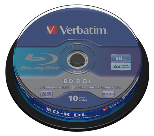 1x10 Verbatim BD-R Blu-Ray 50GB