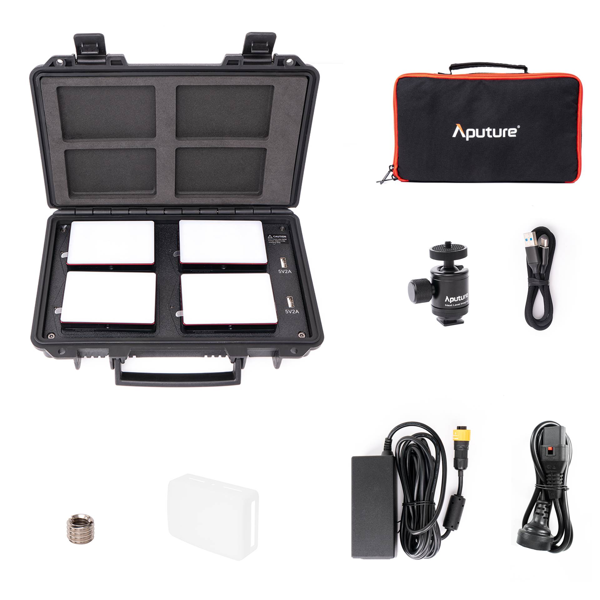Aputure MC4 light Travel Kit