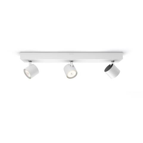 Philips Star LED Spot 3flg. 1500lm WarmGlowDimmen Weiß