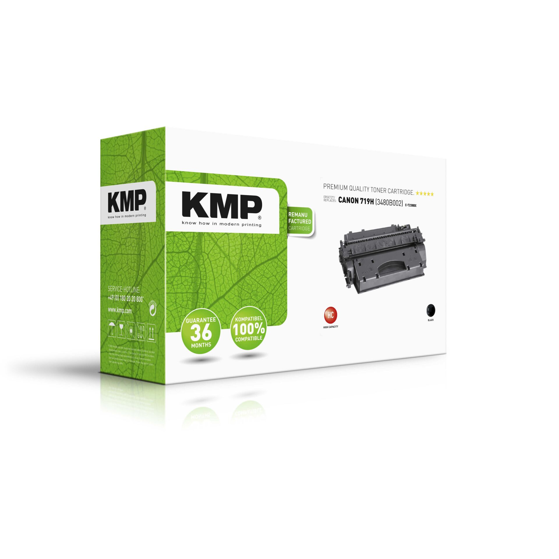 KMP C-T238B Toner schwarz kompatibel mit Canon 719 H 345452_01