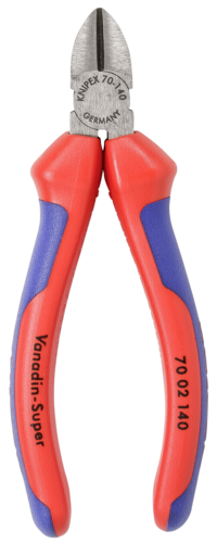 KNIPEX Seitenschneider schwarz atramentiert poliert140 mm
