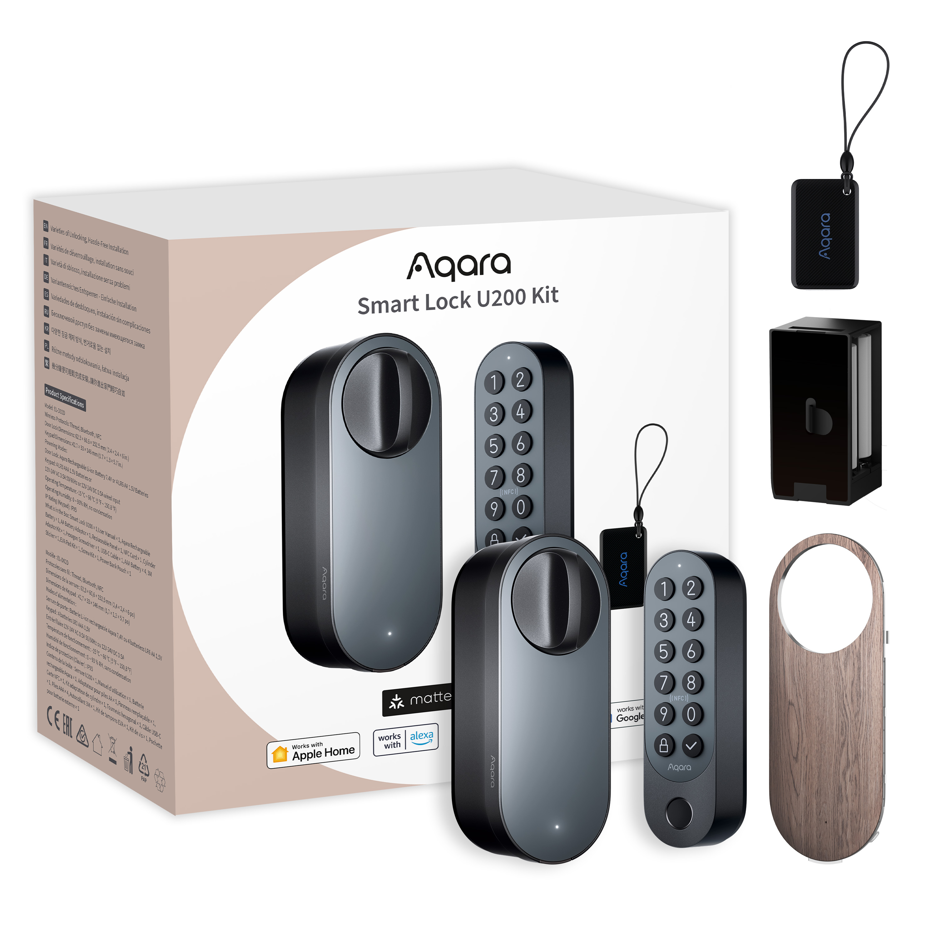 Aqara Smart Lock U200 (Schwarz)
