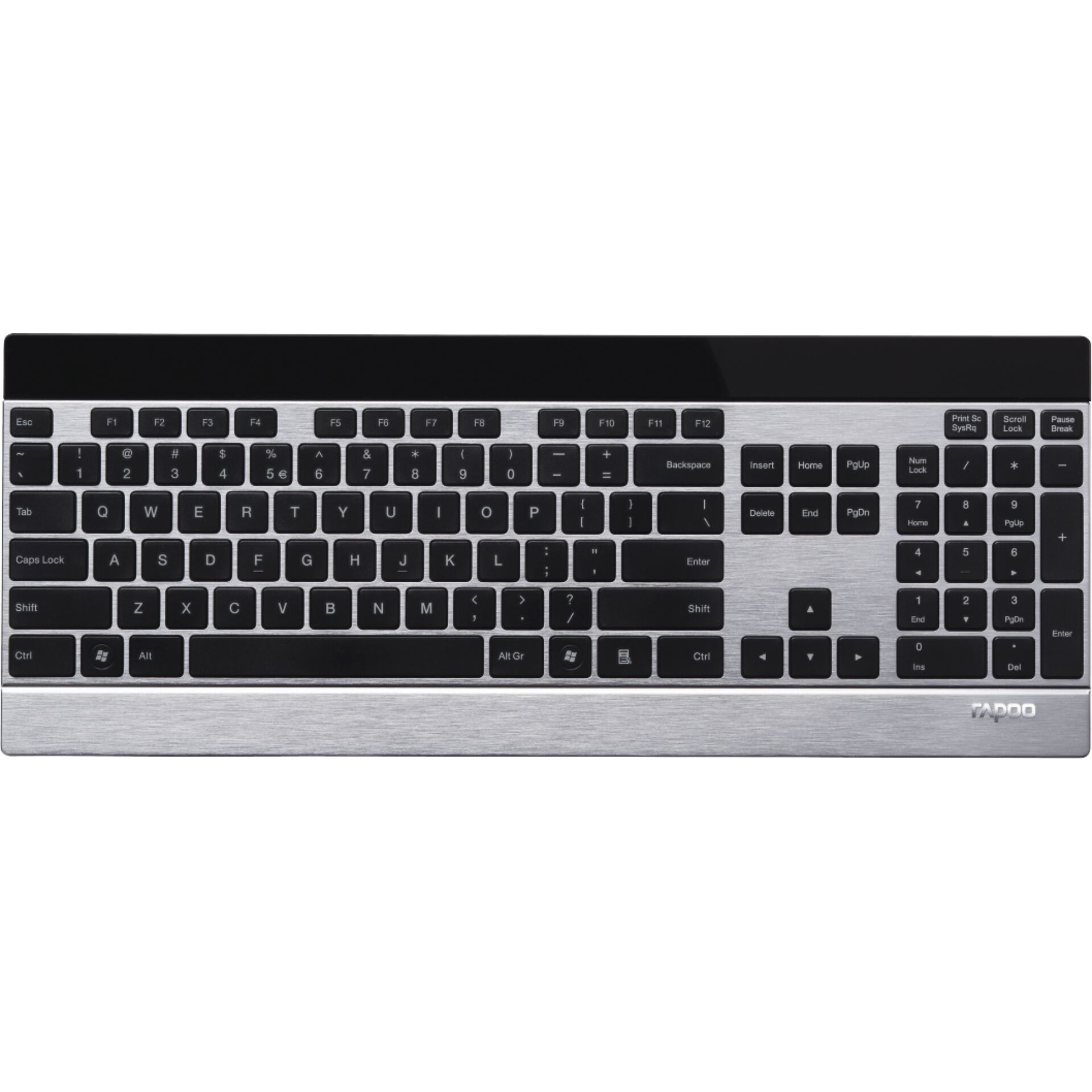 Rapoo E9270 Silber Kabellose Metall-Tastatur