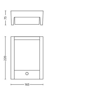 Philips myGarden IR LED Wandleu Arbour 600lm Bewegmeld Anthraz 31092973_2673747048