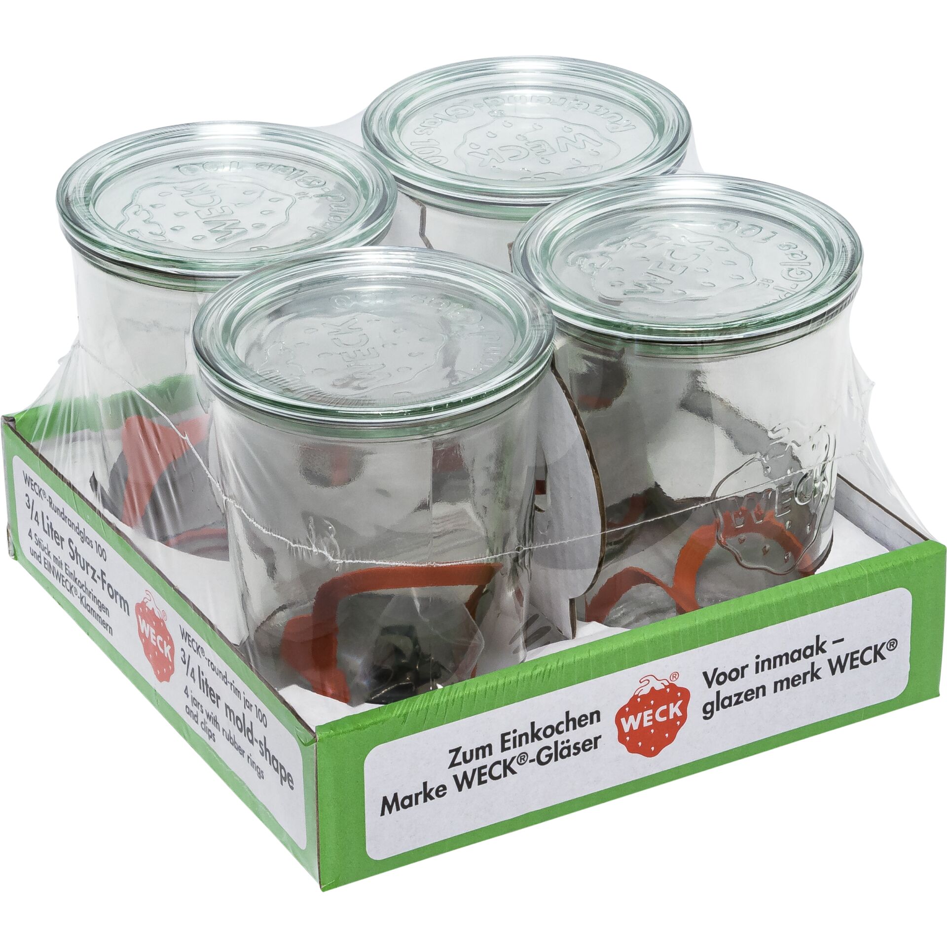 WECK Sturzglas 0,75l 4er Pack 796728_00