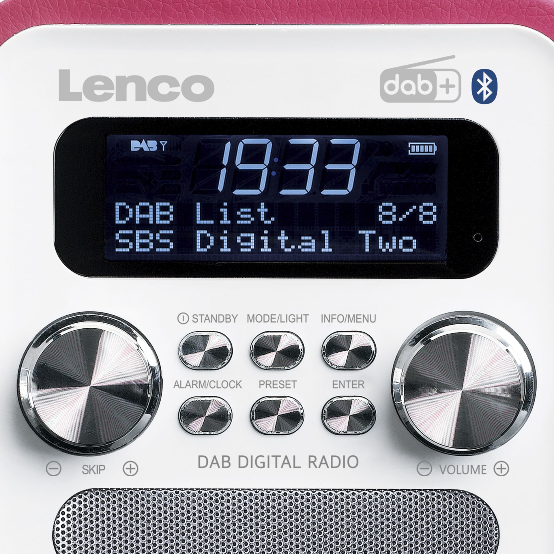 Lenco PDR-051 pink/weiss