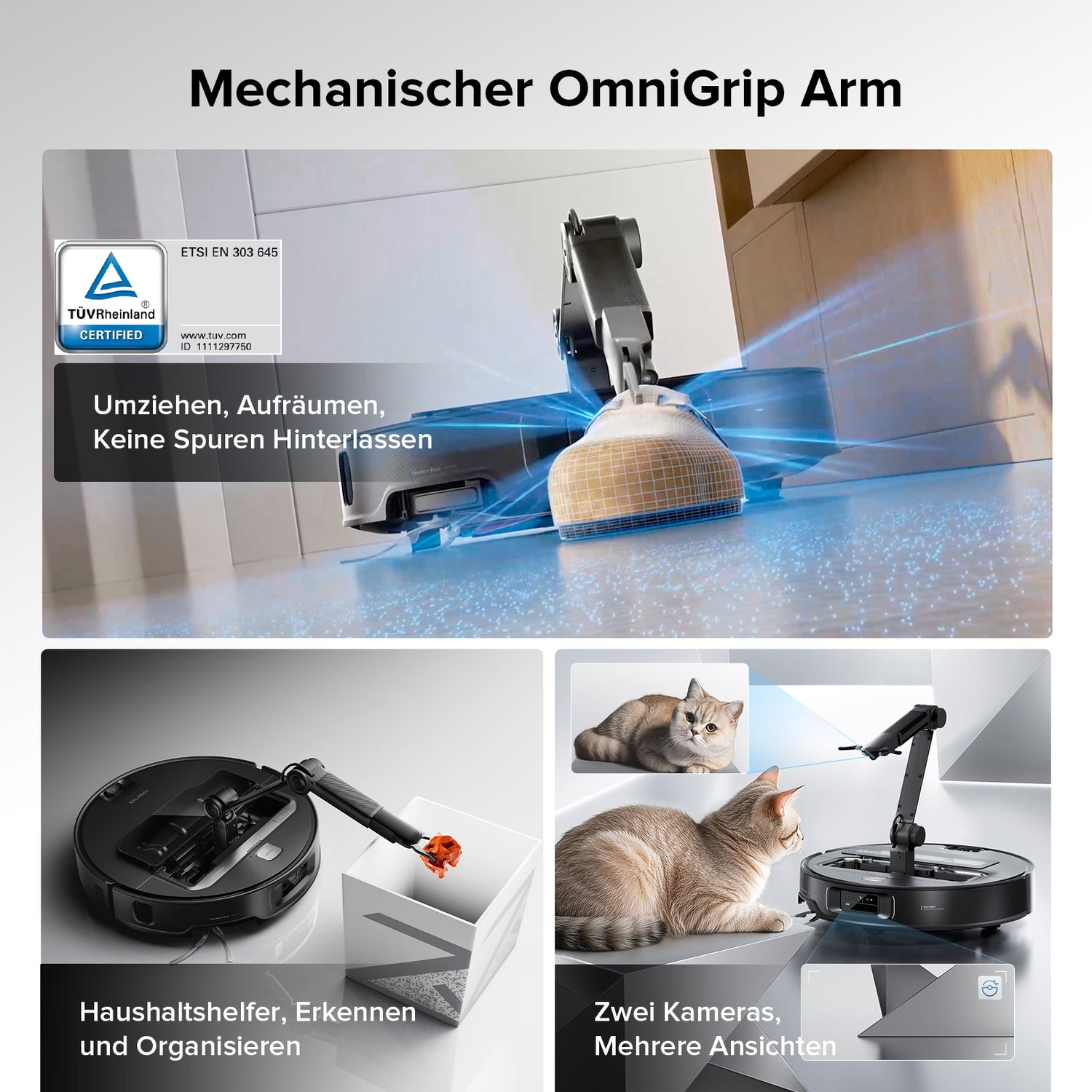 Roborock Saros Z 70 schwarz – Ansicht 6