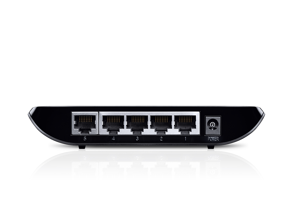 TP-LINK Unmanaged 5-Port-Gigabit-Desktop-Switch (5 10/100/1000M-RJ45-Ports)