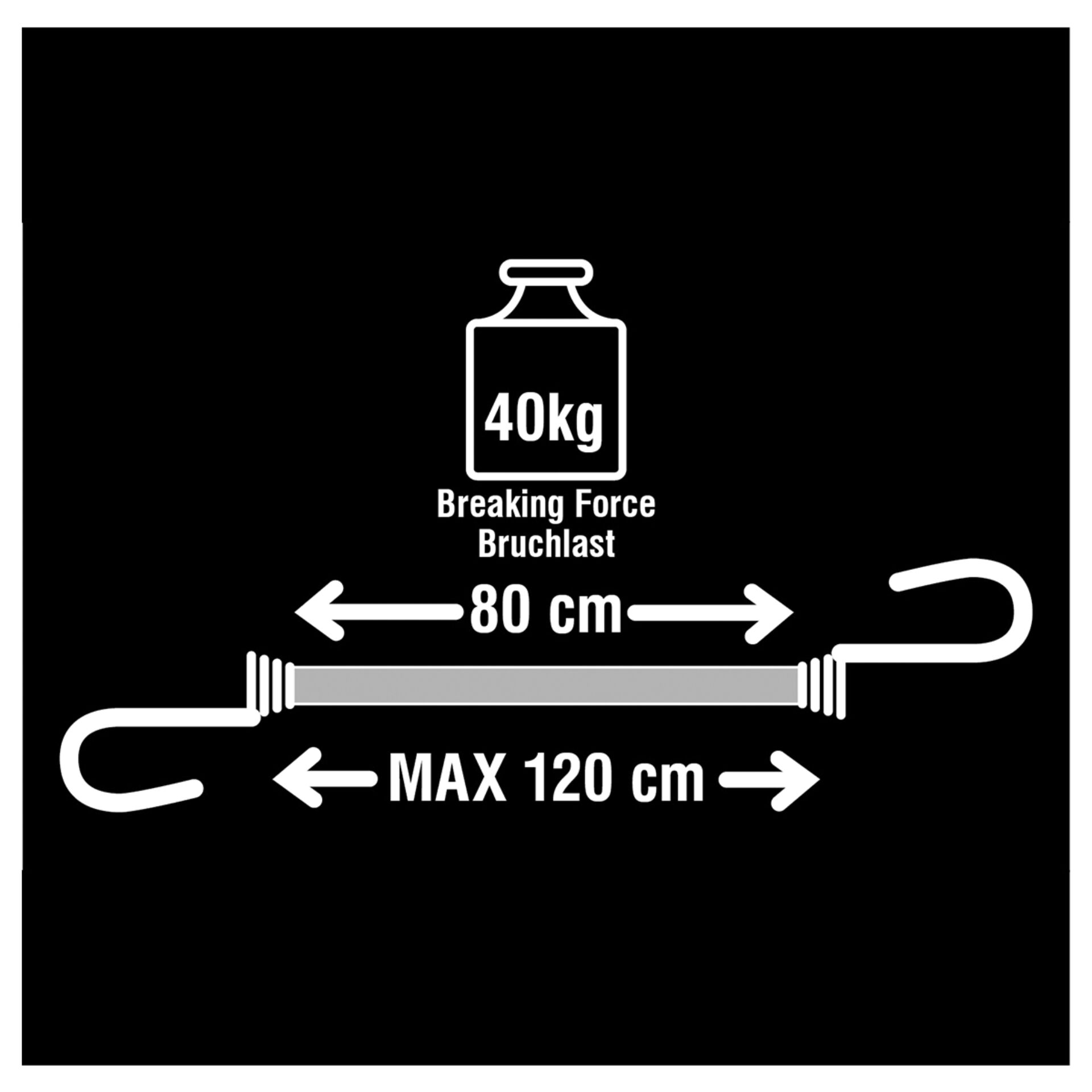 2x1 Master Lock Gummispannseil Doppelhaken 3021EURDAT