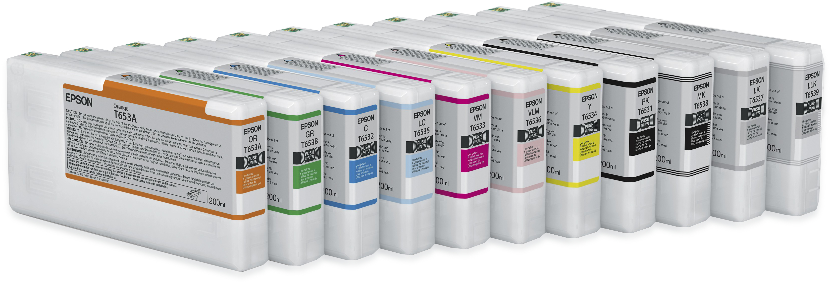 Epson Tintenpatrone grün T 653 200 ml              T 653B – Ansicht 1