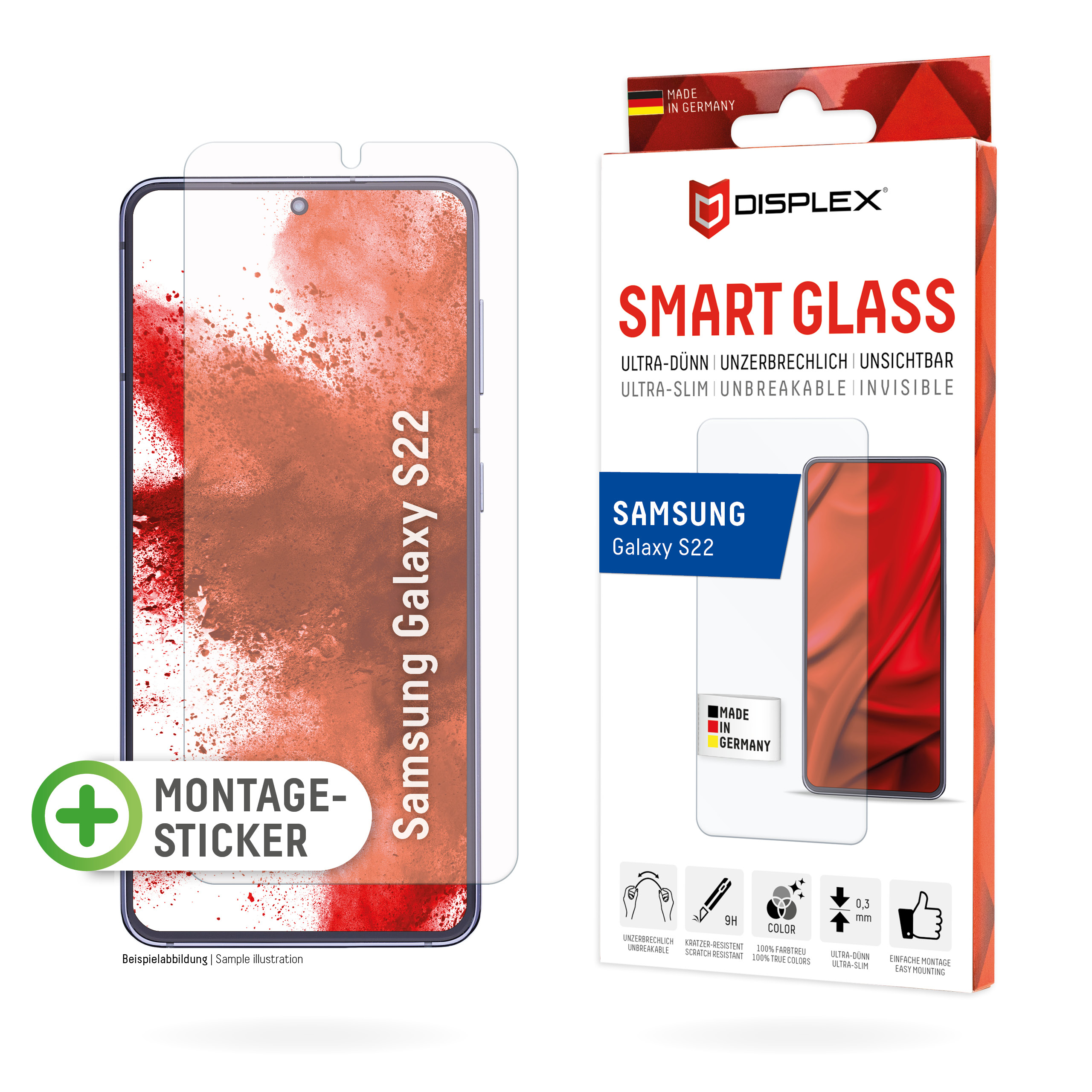DISPLEX Smart Glass Samsung Galaxy S22 100733331_2073527289