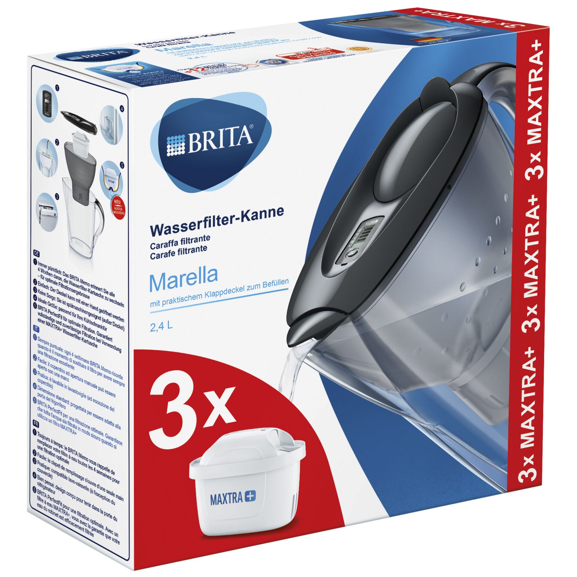 Brita Starterpaket Marella graphit inkl. 3 Maxtra 799542_01