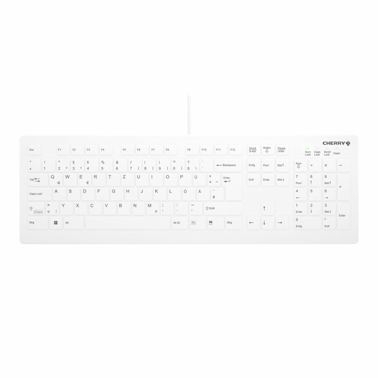 CHERRY AK-C8112 Medical, WIN, QWERTZ Tastatur weiß cfd958843d43d8d5bdb97f632fe5efca