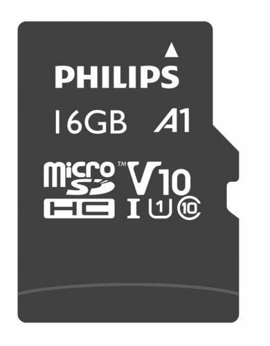 Philips MicroSDHC Card      16GB Class 10 UHS-I U1 incl. Adapter