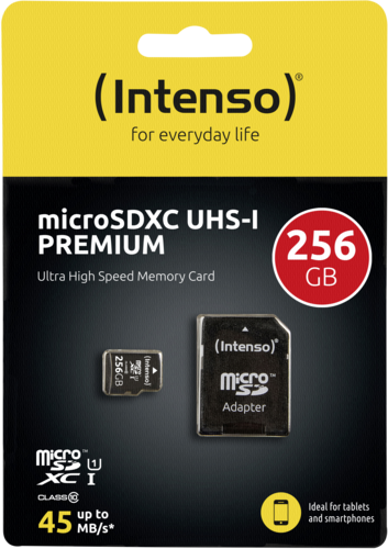 "Intenso microSDXC Cards    256GB"