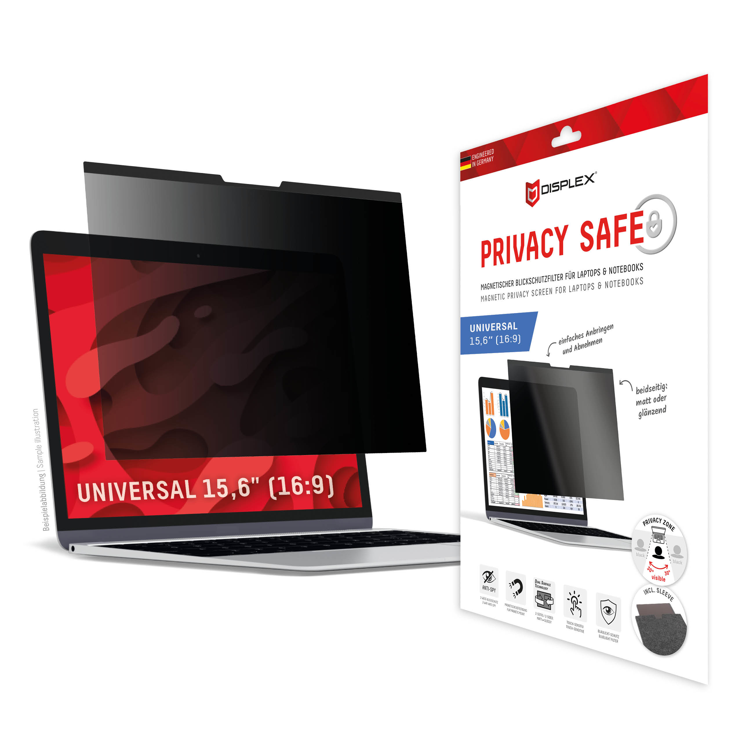 DISPLEX Privacy Safe Universal 15,6", 16:9