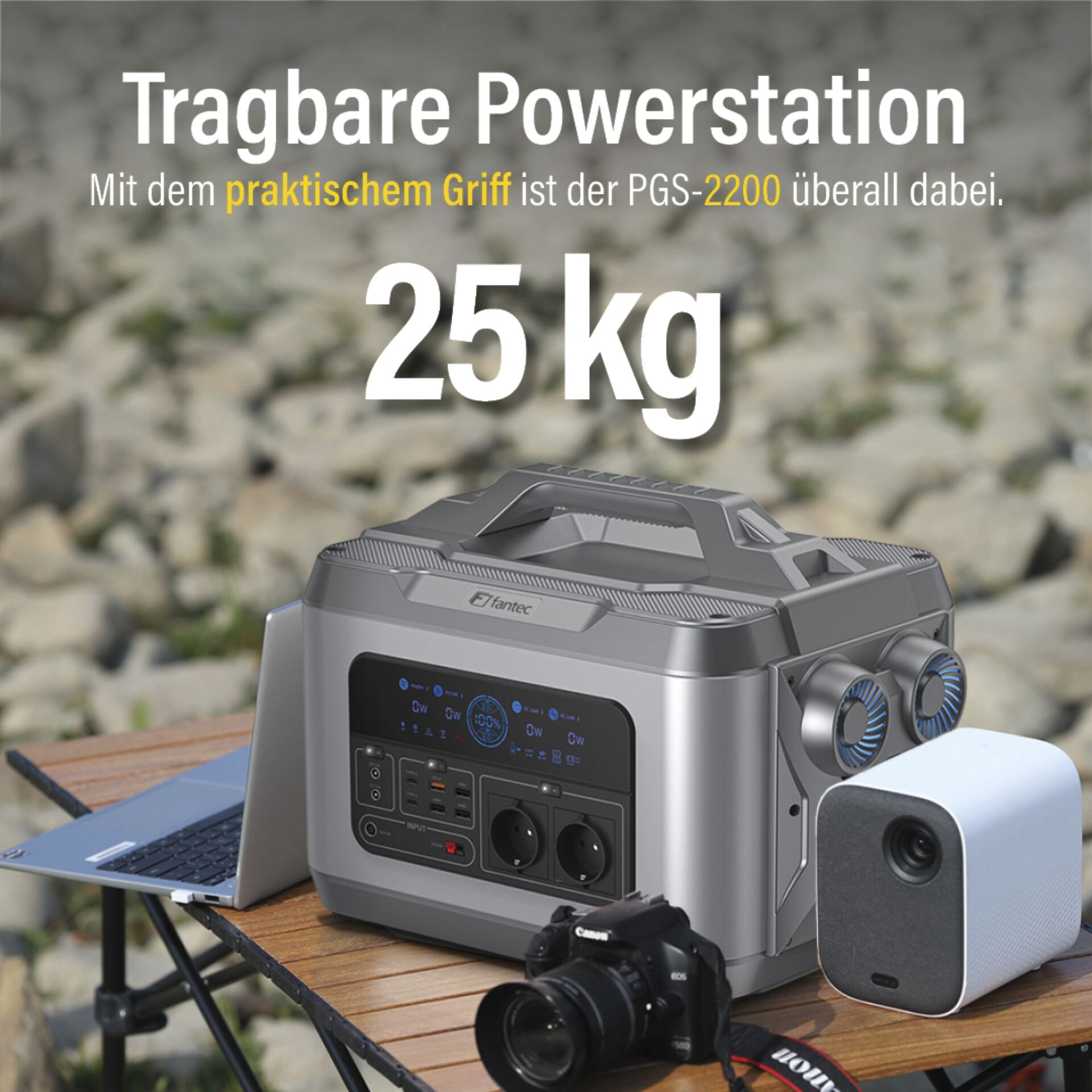 Fantec PGS-2200 Powerstation & Solargenerator