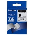Brother Black on White Gloss Laminated Tape, 6mm TZ Etiketten erstellendes Band