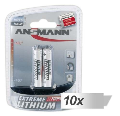 "10x2 Ansmann Lithium Micro AAA"