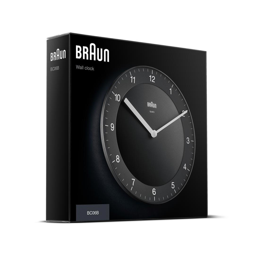 Braun BC 06 B Quarzwanduhr analog schwarz – Ansicht 5
