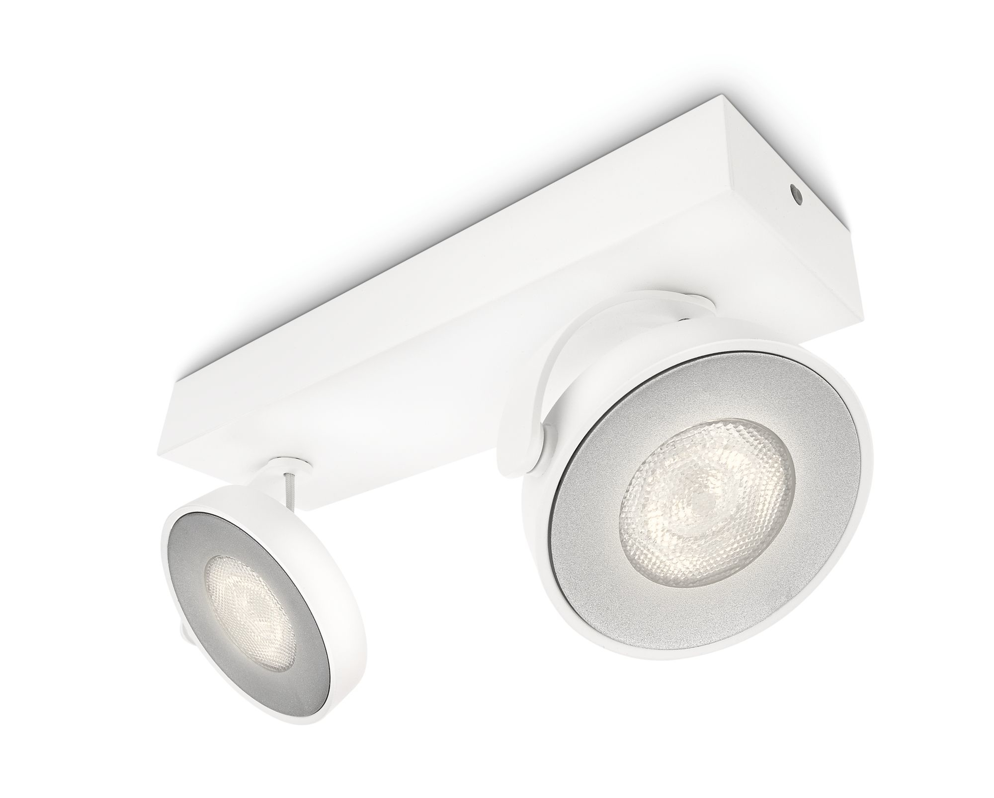 Philips Clockwork LED Spot 2flg 1000lm WarmGlowDimmen Weiß 32774792_6799978104