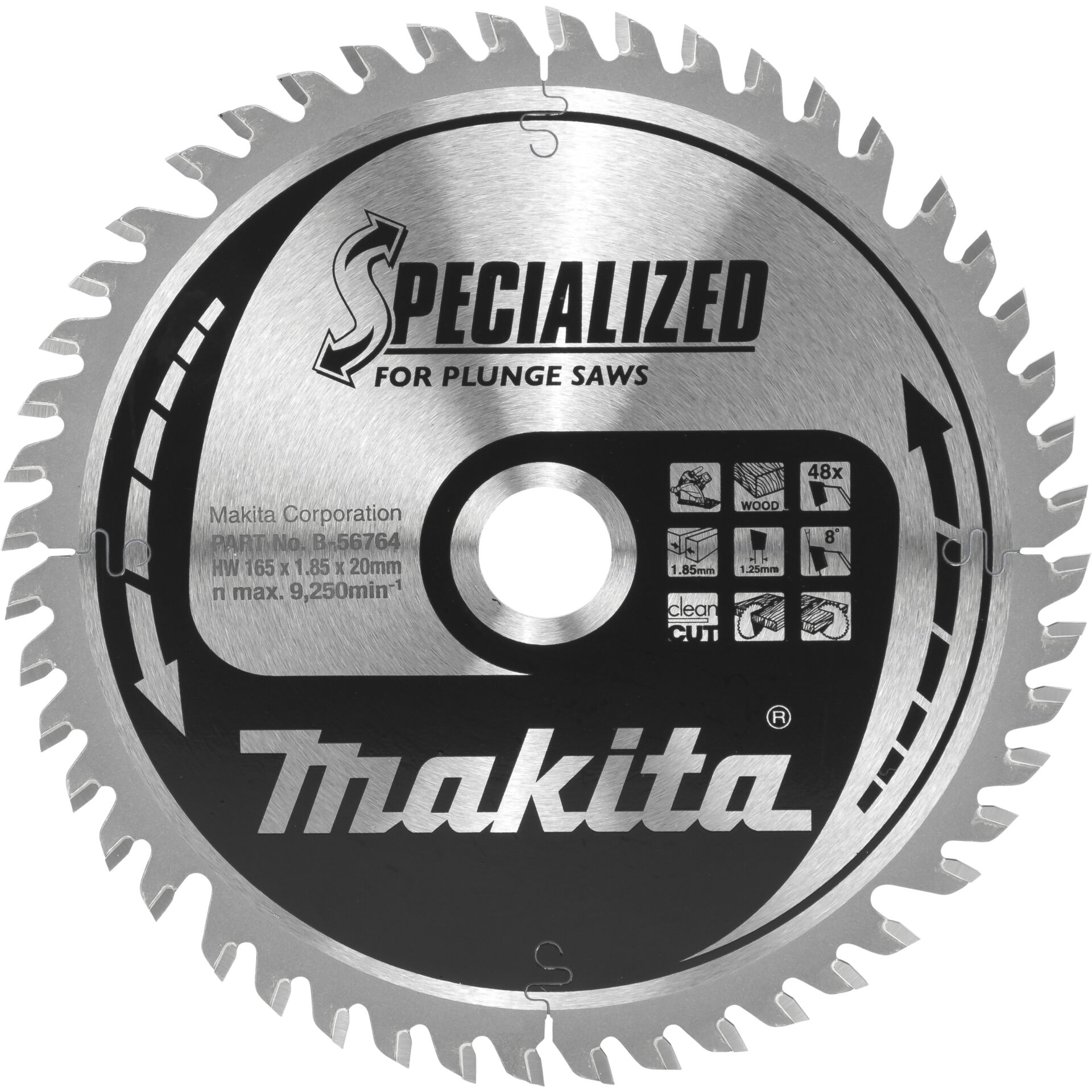 Makita B-56764 SPECIALIZED Sägeb.165x20x48Z 807396_00