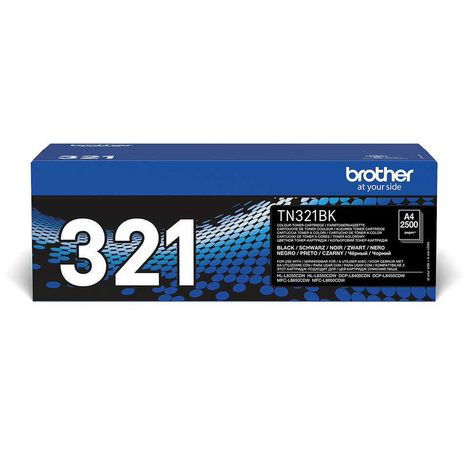 Brother Toner TN-321BK Schwarz (ca. 2500 Seiten) – Ansicht 1
