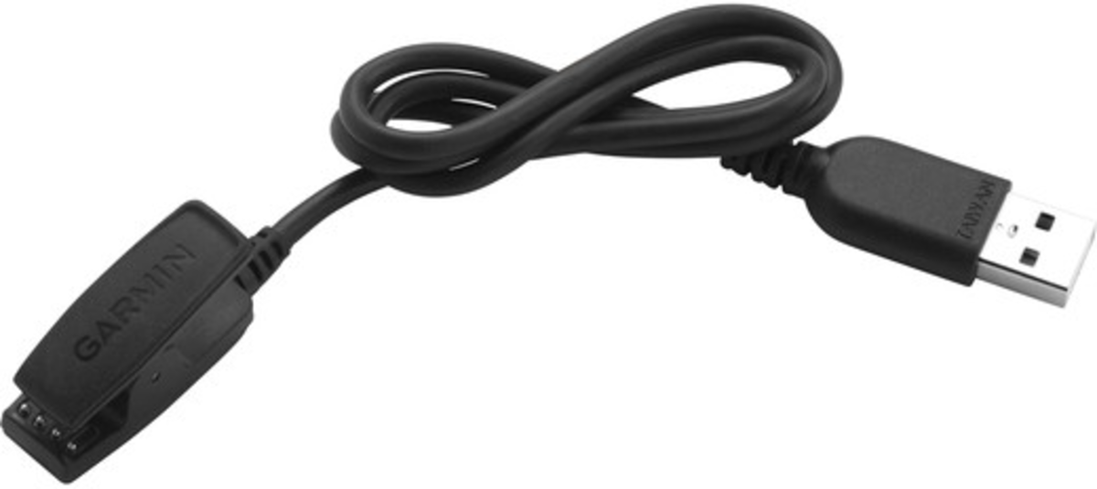 Garmin LADEKLEMME USB-A/Pogo-Pin Schwarz fuerVIVOMOVE HR