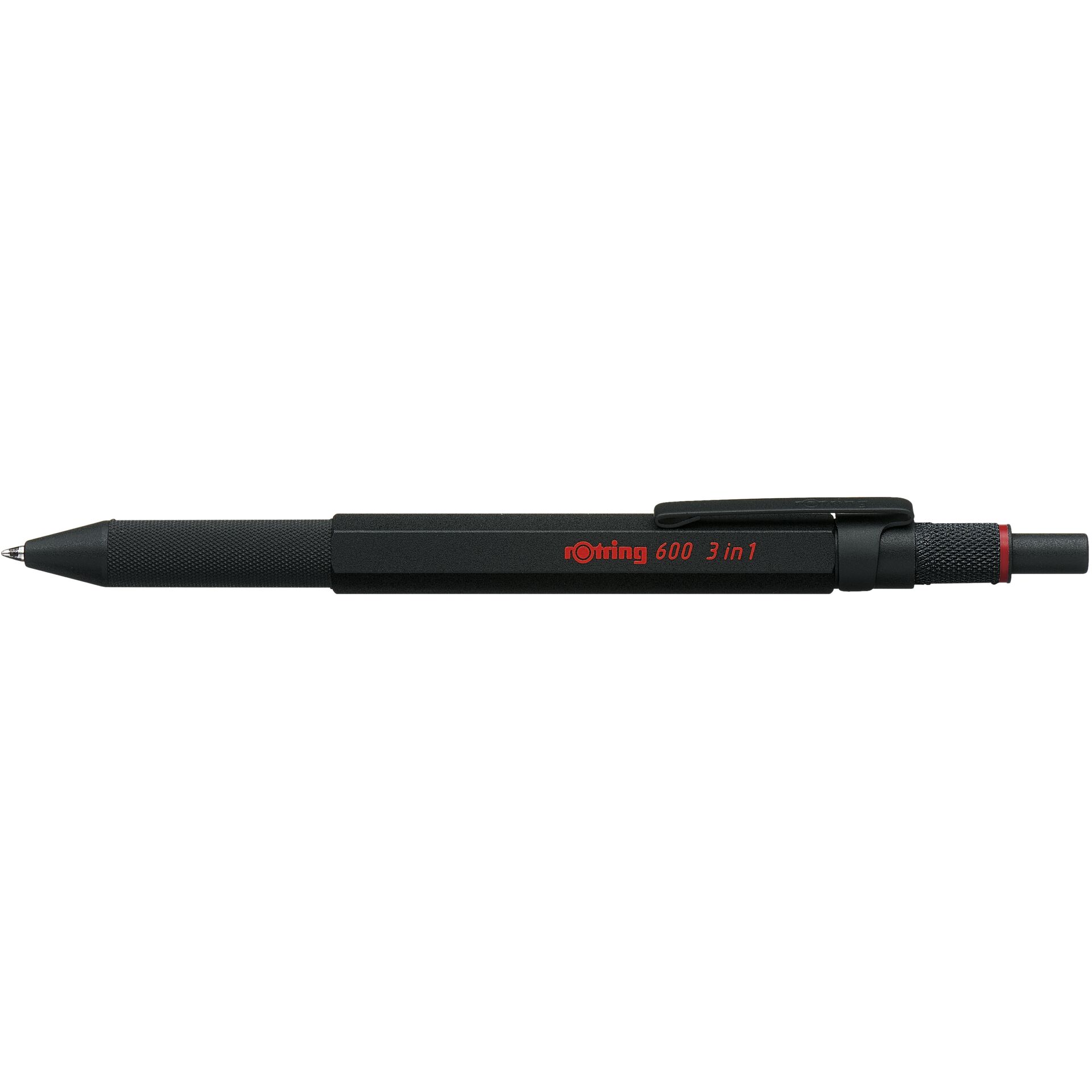 rotring 600 Multipen 3in1 schw. Feinminenstift Kugelschr. bl/rot