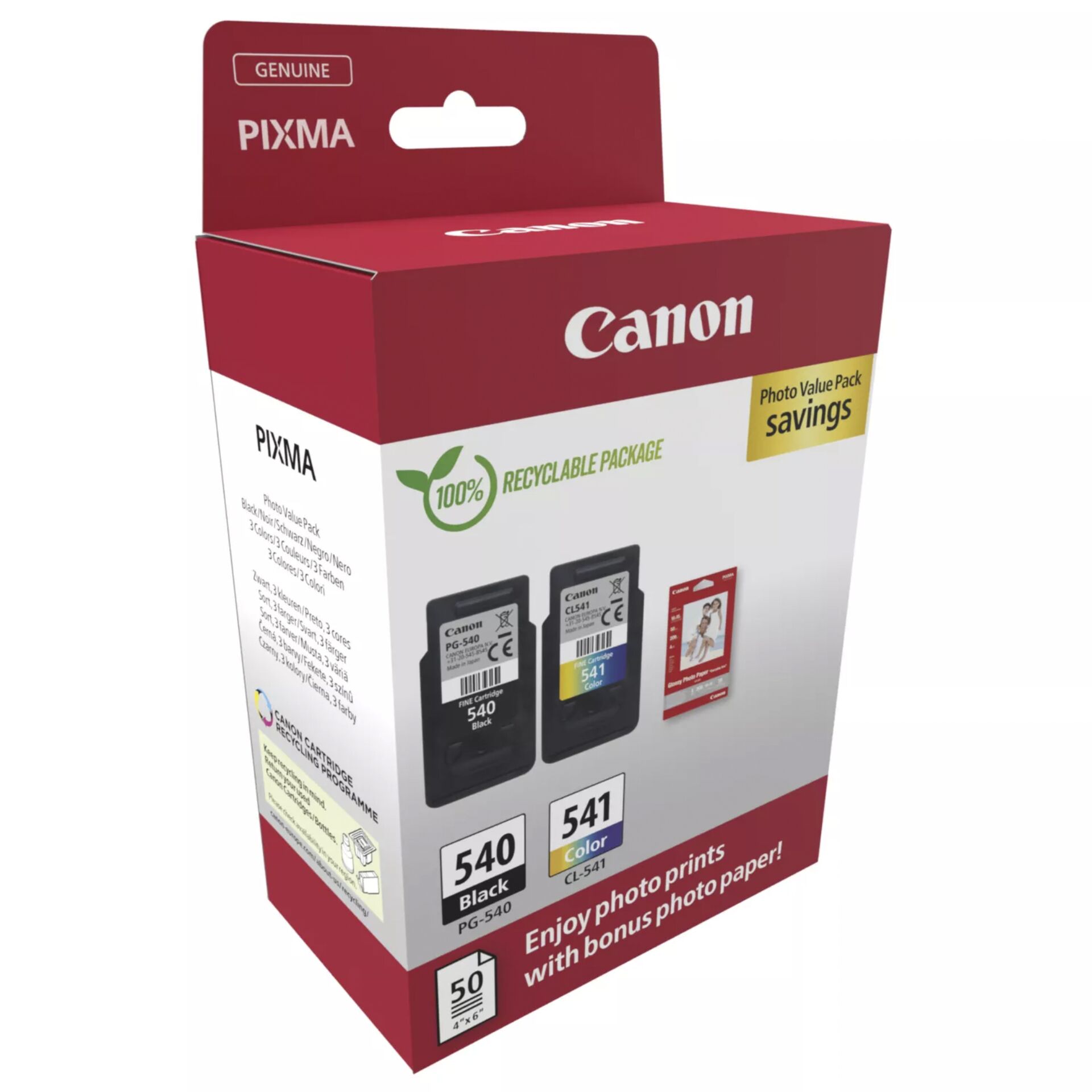 Canon PG-540 / CL-541 Photo Value Pack 829950_01